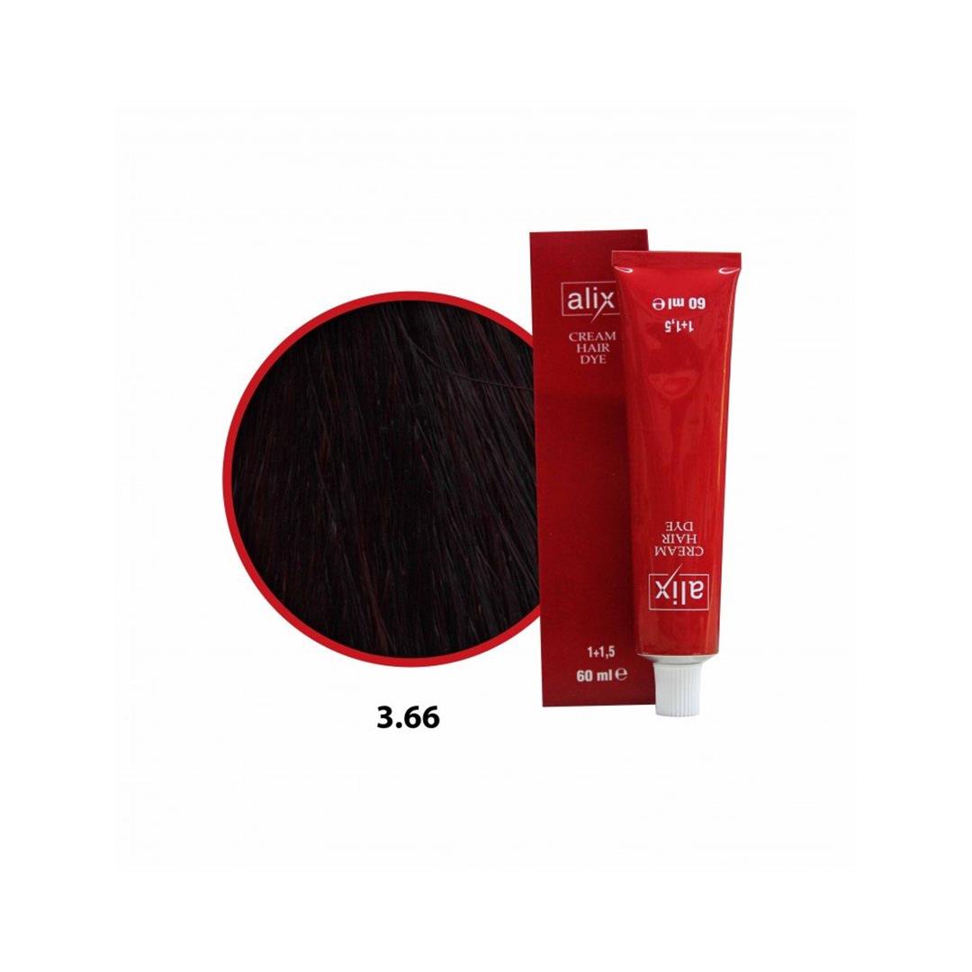 Alix Saç Boyası Tüp 3.66 Koyu Kestane Yoğun Kızıl 60 ML