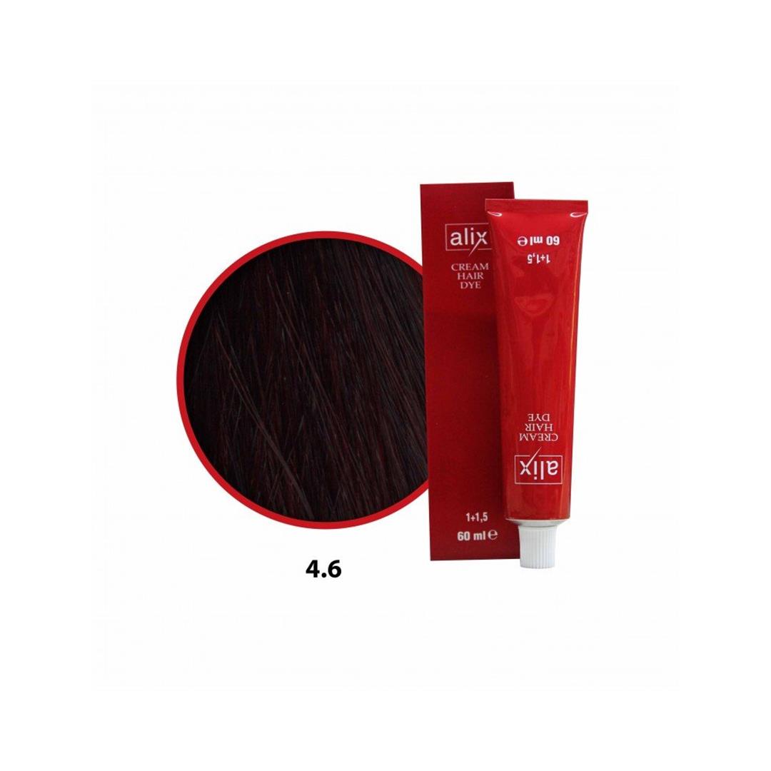 Alix Saç BoyasıTüp 4.6 Kestane Kızıl 60 ML