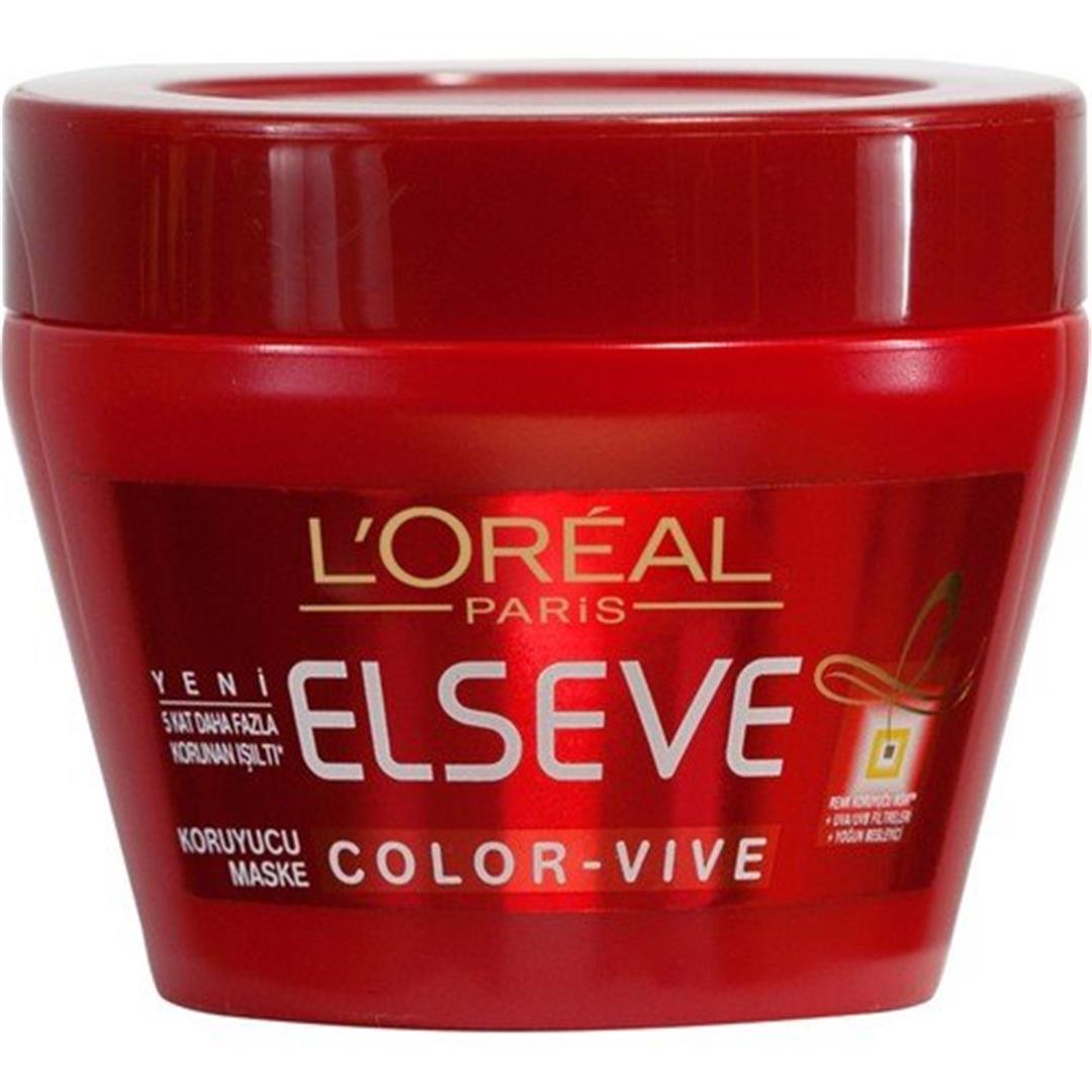 Маска эльсев отзывы. Loreal Elseve Color Vive. Elseve Color Vive Mask. L'Oreal Color Vive. Маска лореаль для восстановления волос.