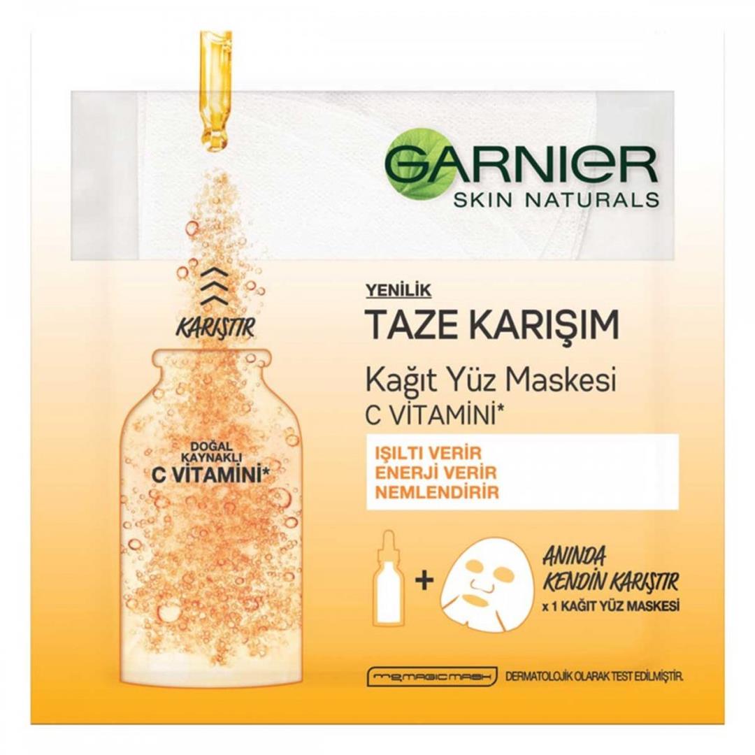 Garnier Kağıt Yüz Maskesi C Vitamini