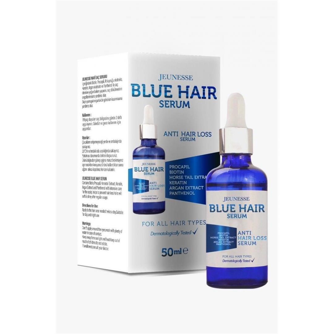 Jeunesse Dökülme Karşıtı Mavi Serum Tüm Saç Tipleri İçin 50 ML