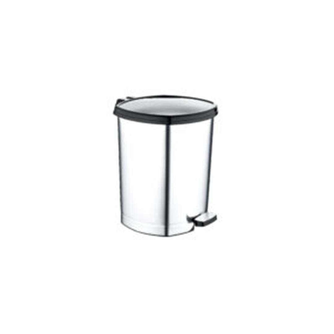 Desenli Pedallı Çöp Kovası 6 litre – Sade Metal
