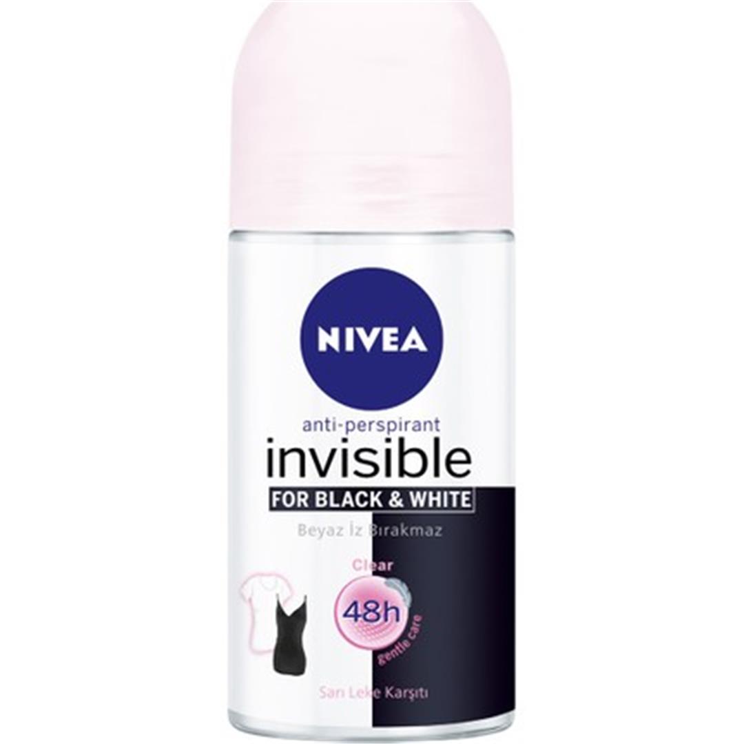 Nivea Kadın Roll On Invisible Black And White Clear 50 Ml