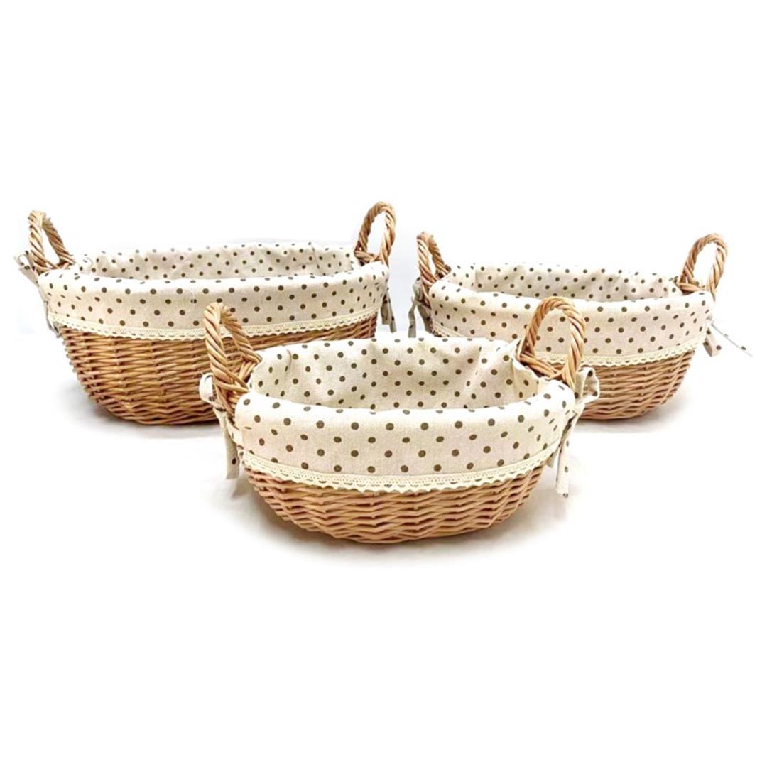 WILLOW OVAL SEPET 3 PCS