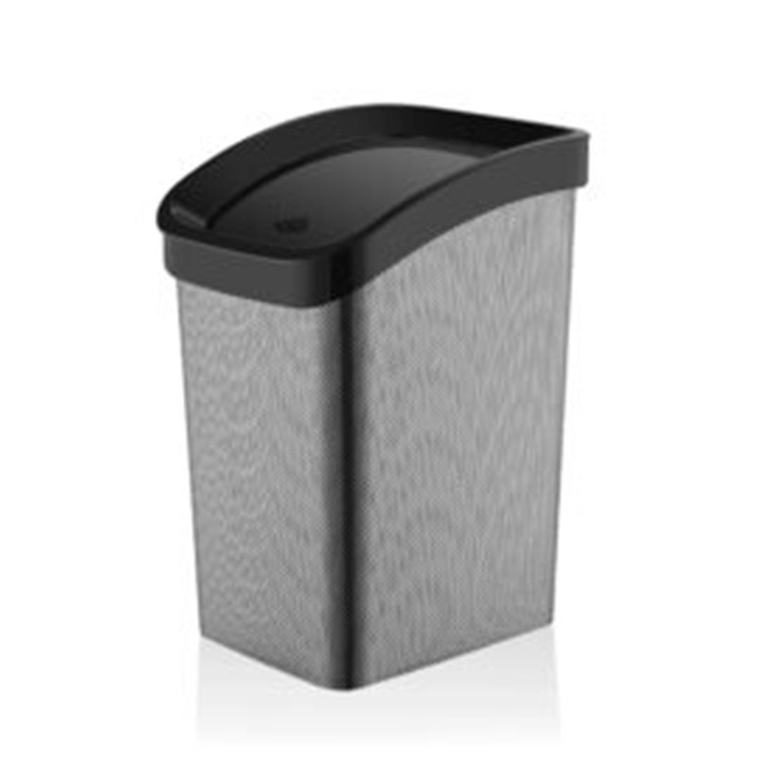 2 No Metalize Smart Klik Çöp Kovası 11,6 litre – Karbon Metal
