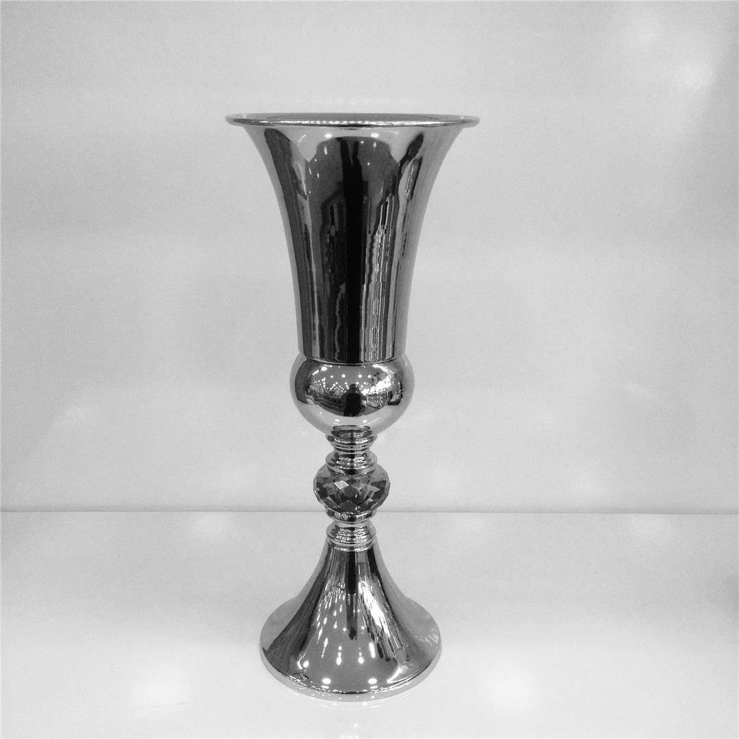 Metal Gümüş Vazo
