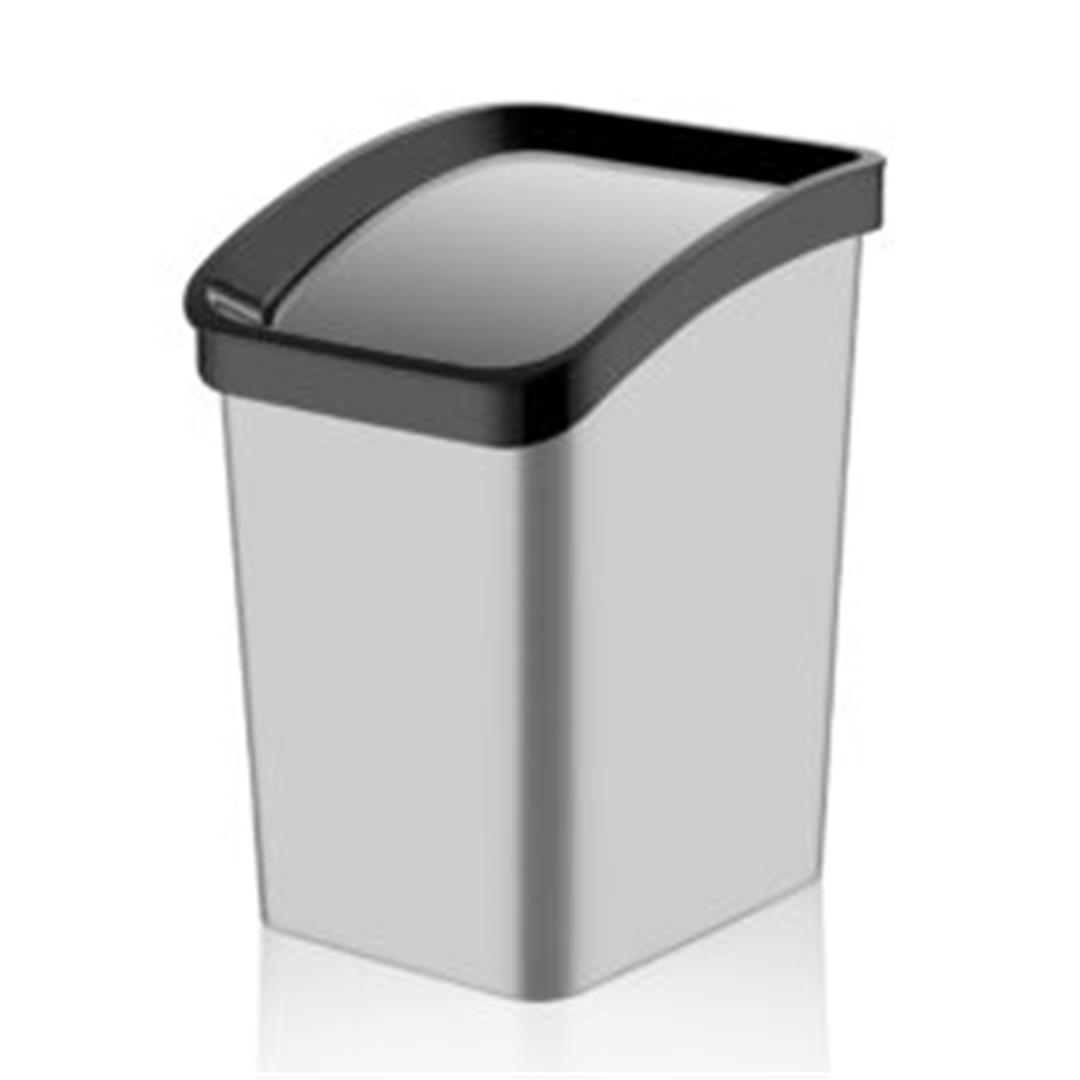 3 No Metal Smart Klik Çöp Kovası 22 litre – Sade Metal