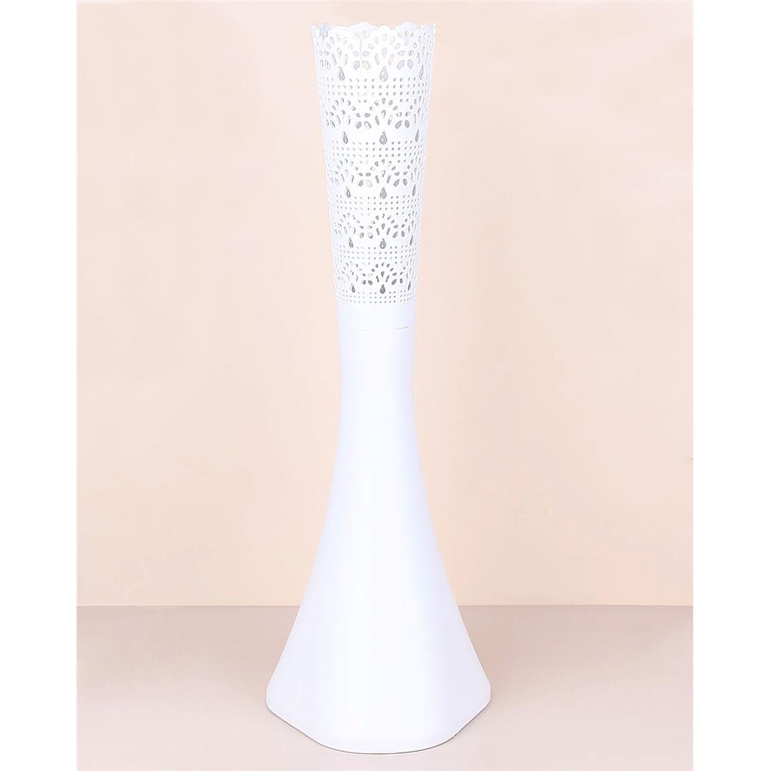 Plastik Fil Ayağı Vazo Beyaz